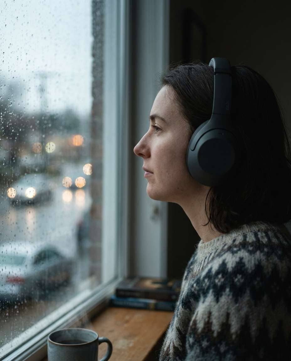rainy window mood photo