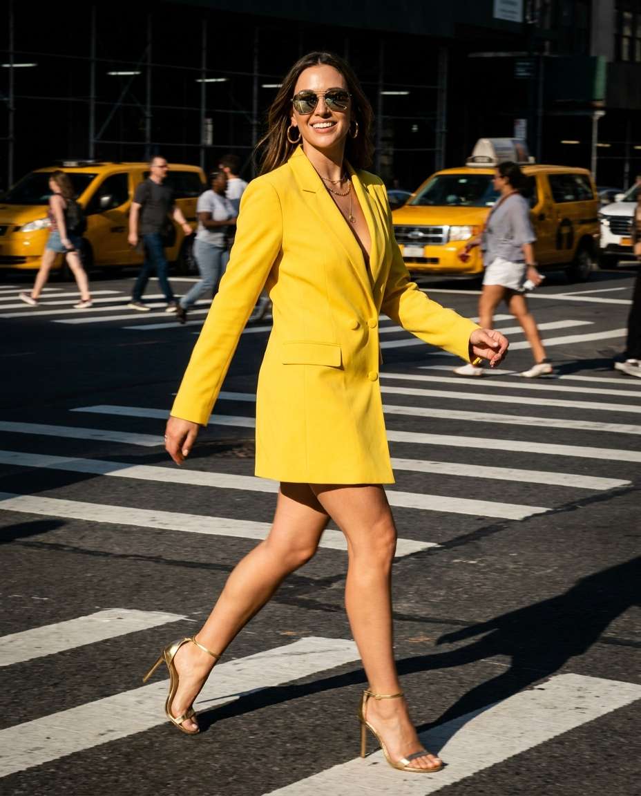 city crosswalk chic photo