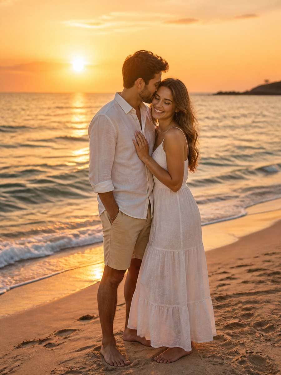 Golden Sunset Romance photo