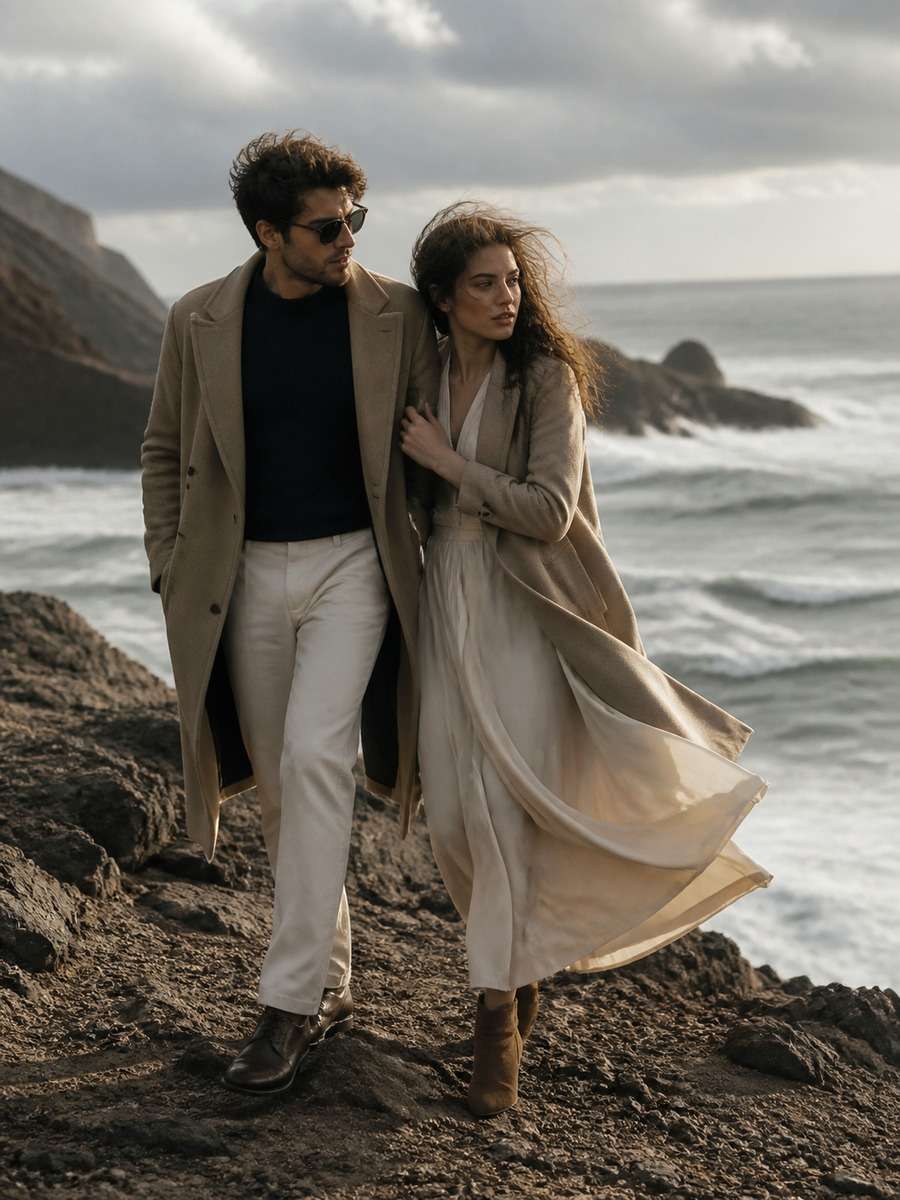 Windy Coastline Editorial photo