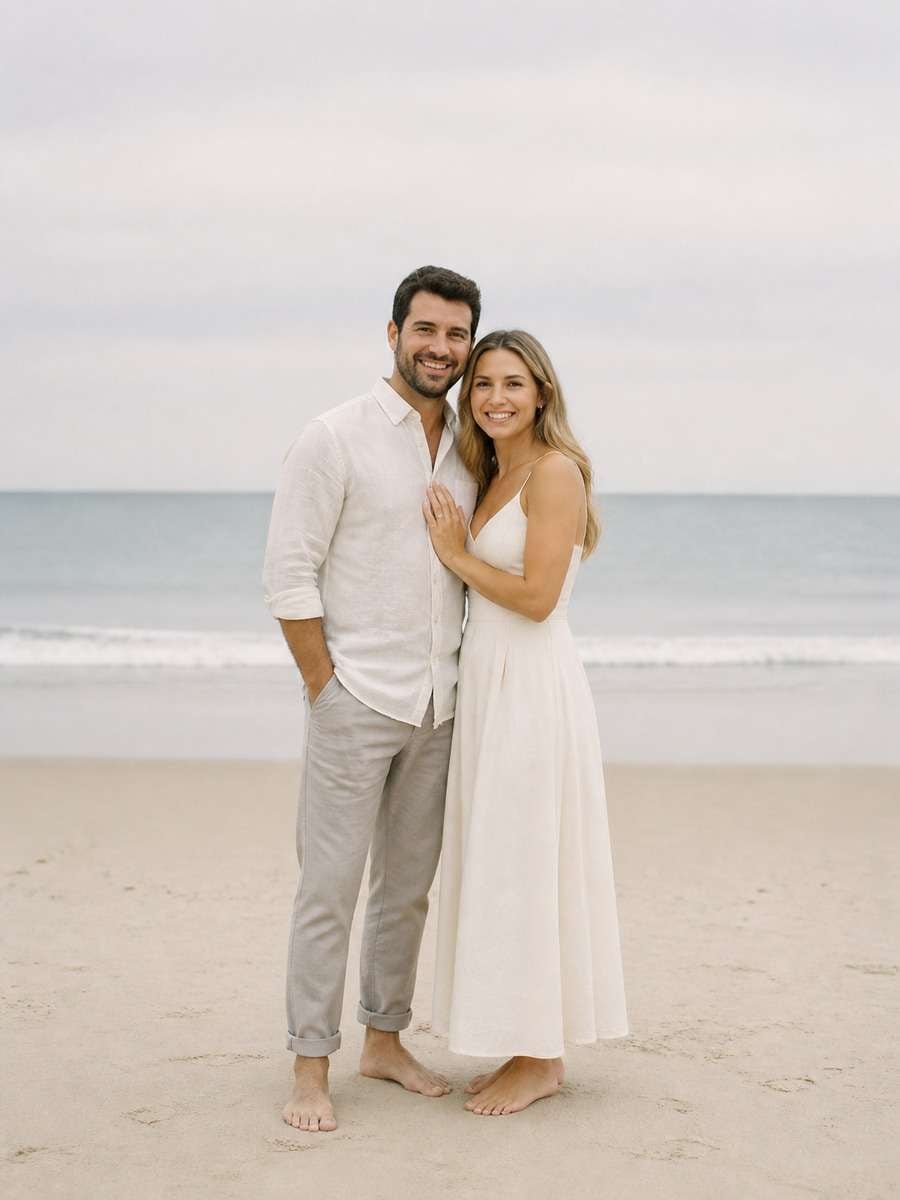 Minimalist Coastal Portrait photo