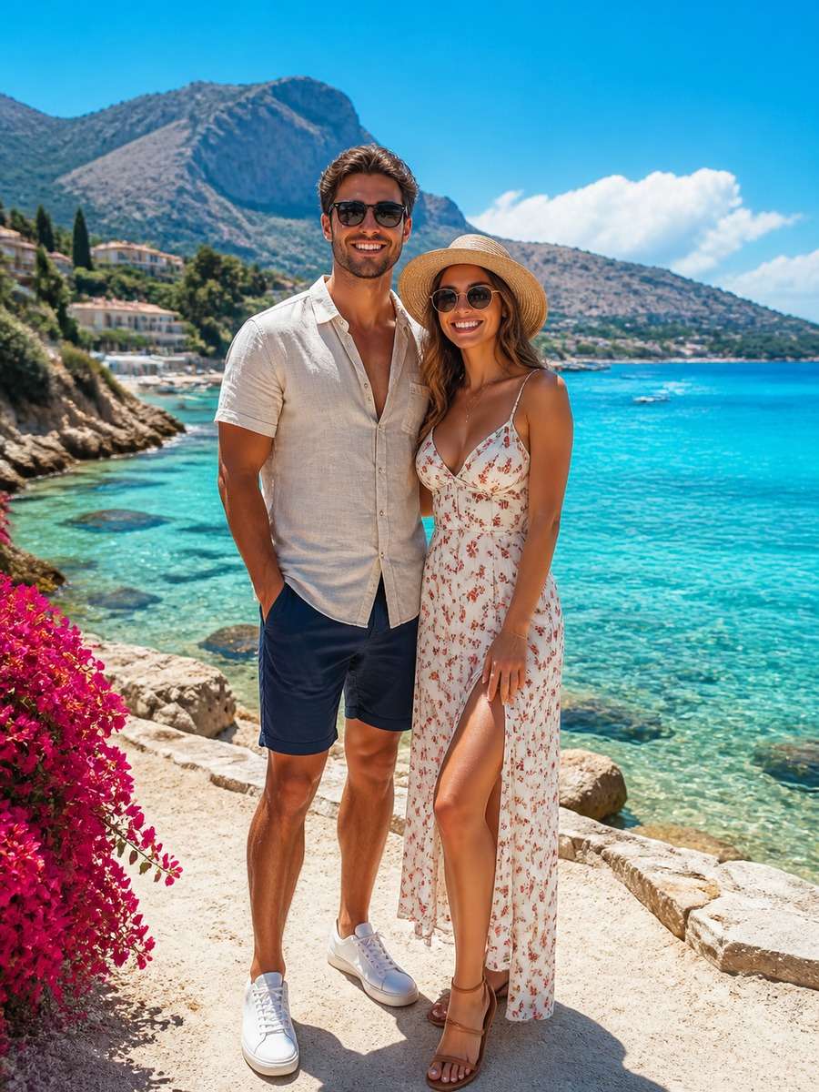 Vacation Postcard Style photo