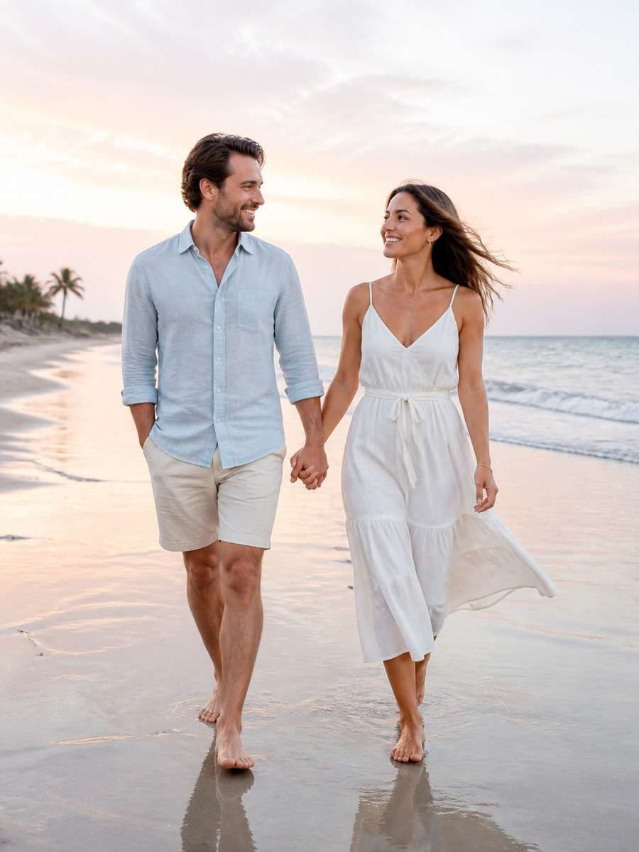Soft Morning Beach Walk photo