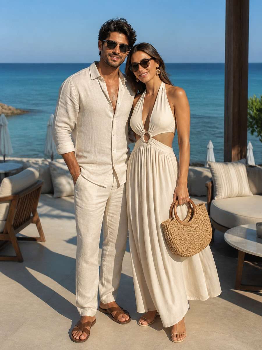 Luxury Beach Resort Portrait photo
