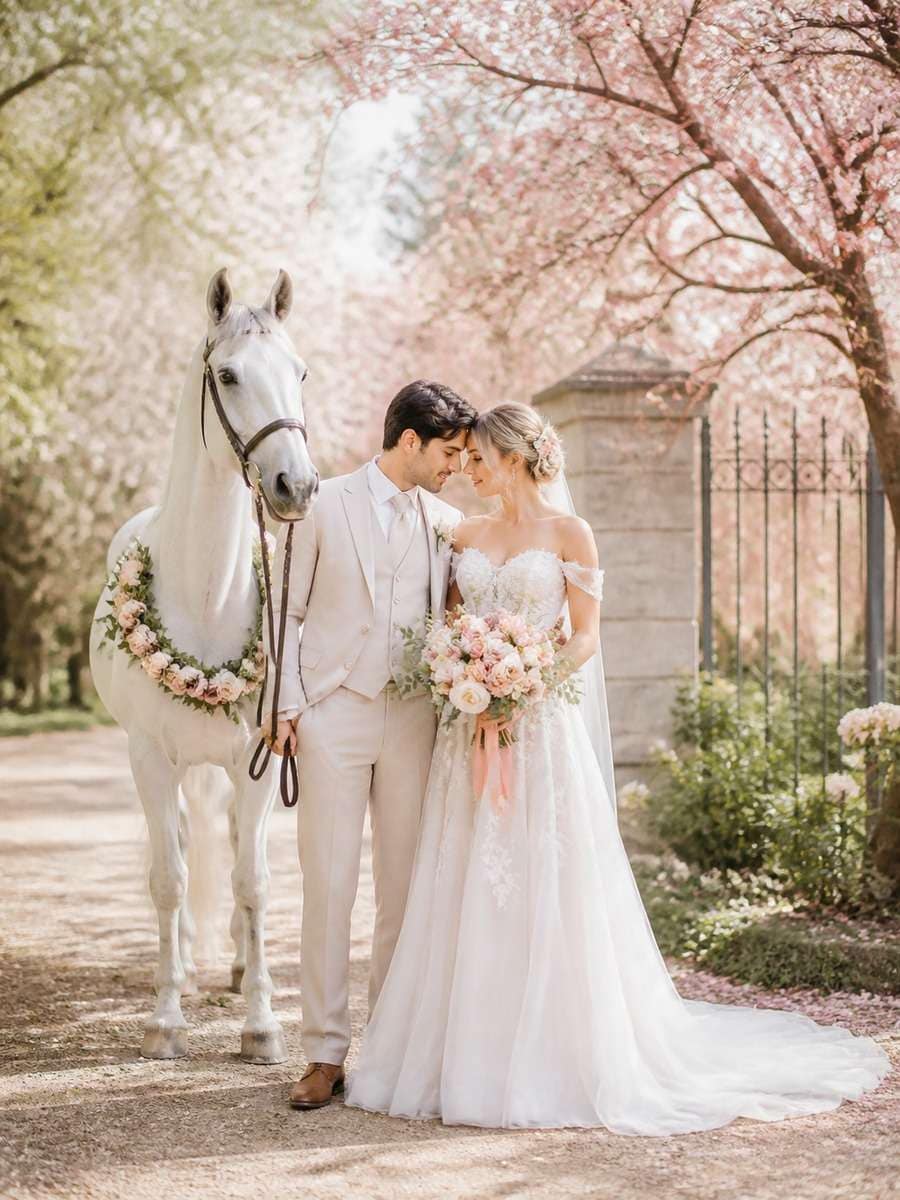 Soft Pastel Spring Wedding photo