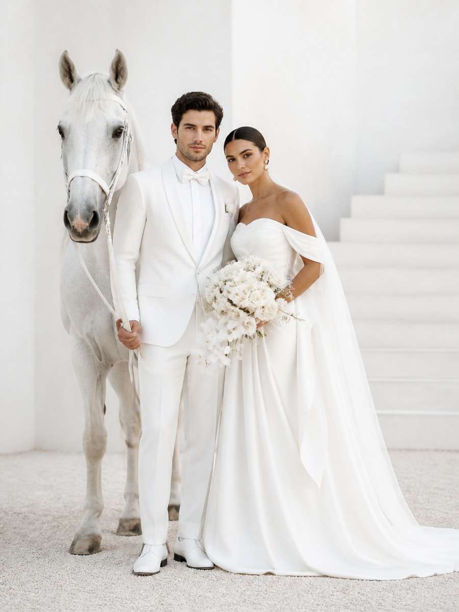 Minimalist White Wedding Edit photo