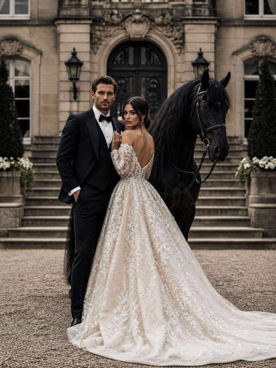 Black Horse Luxury Wedding photo