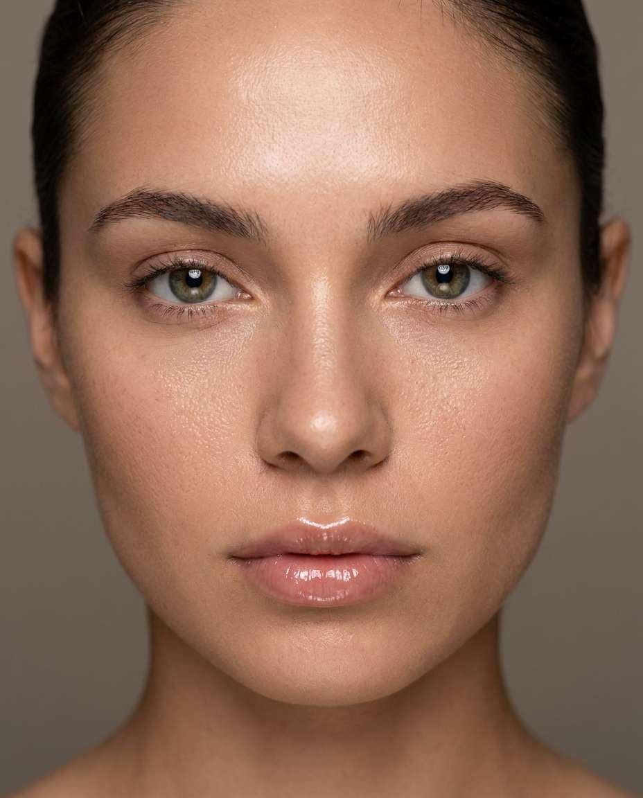 closeup eye contact photo