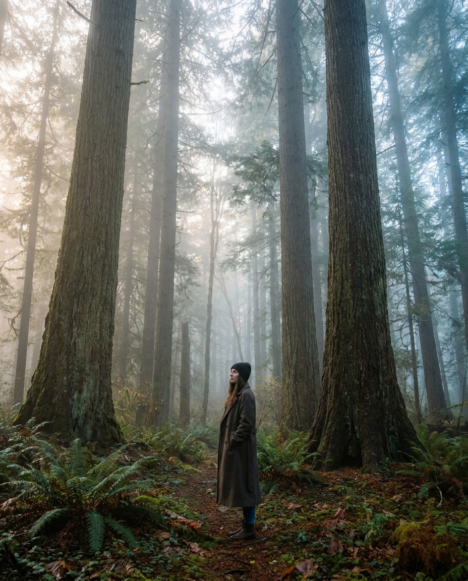 wide establishing portrait photo