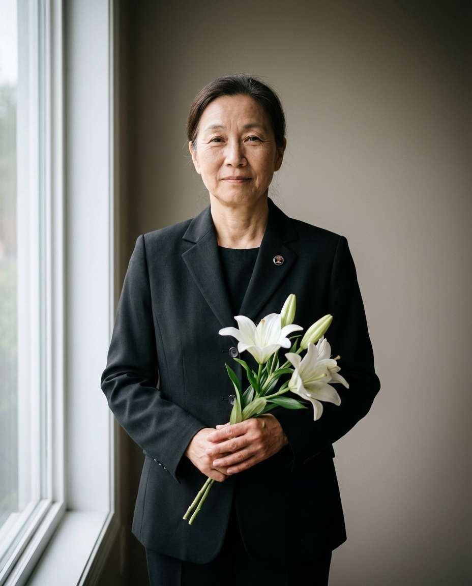 white lily tribute photo