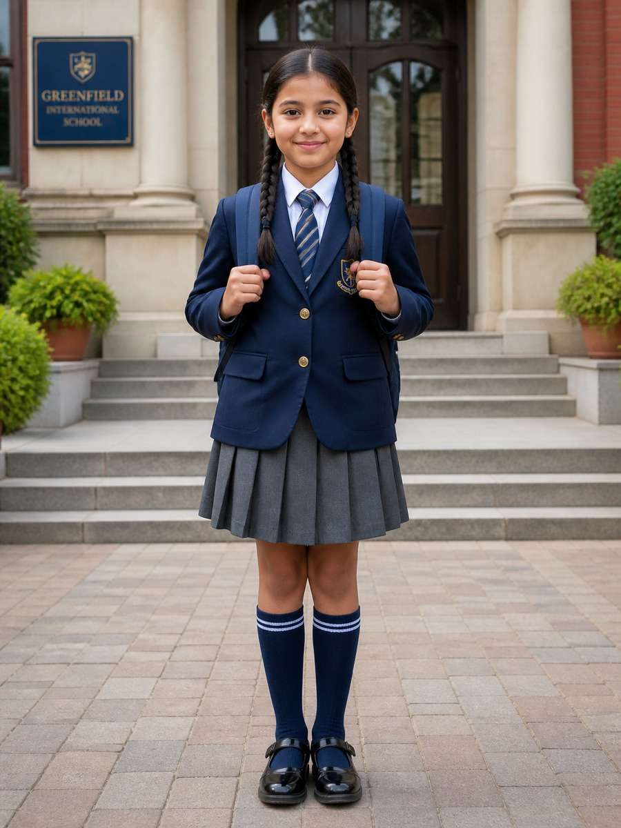 School Entrance Portrait photo