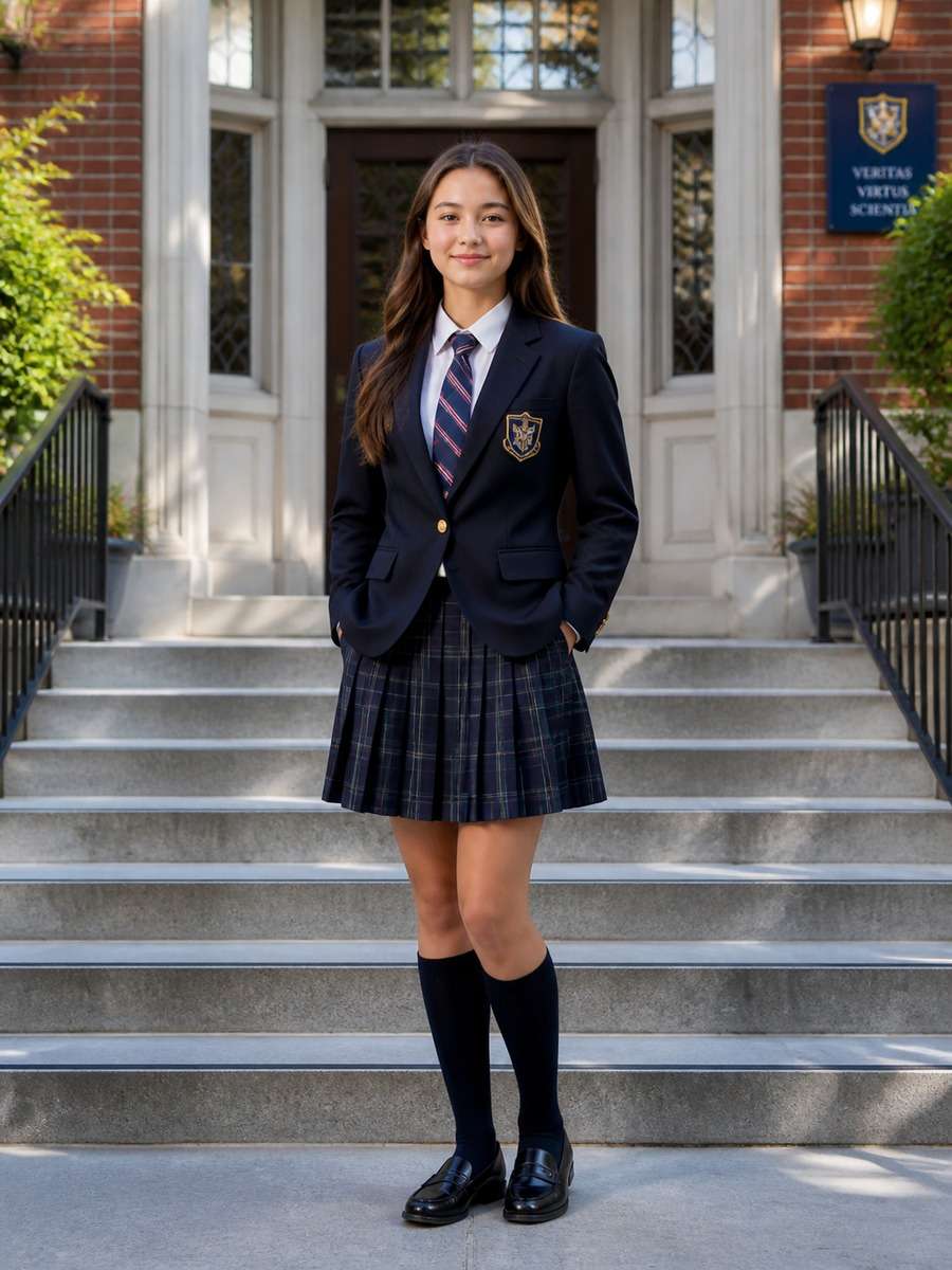 Campus Stairs Portrait photo