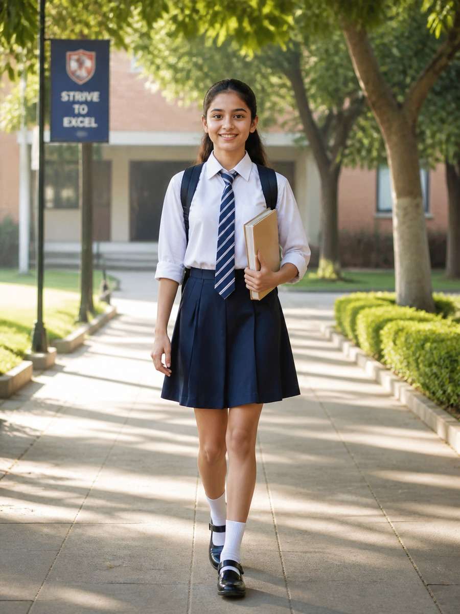 Campus Walk Portrait photo
