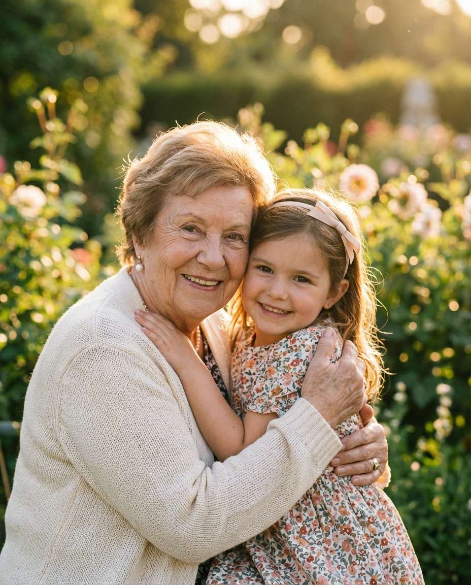 golden hour hug photo