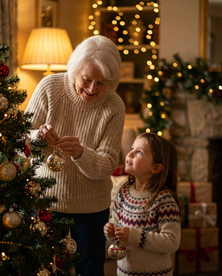 holiday tree lights photo