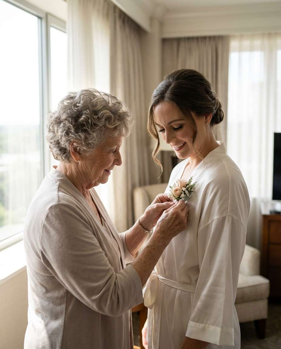 wedding day softness photo