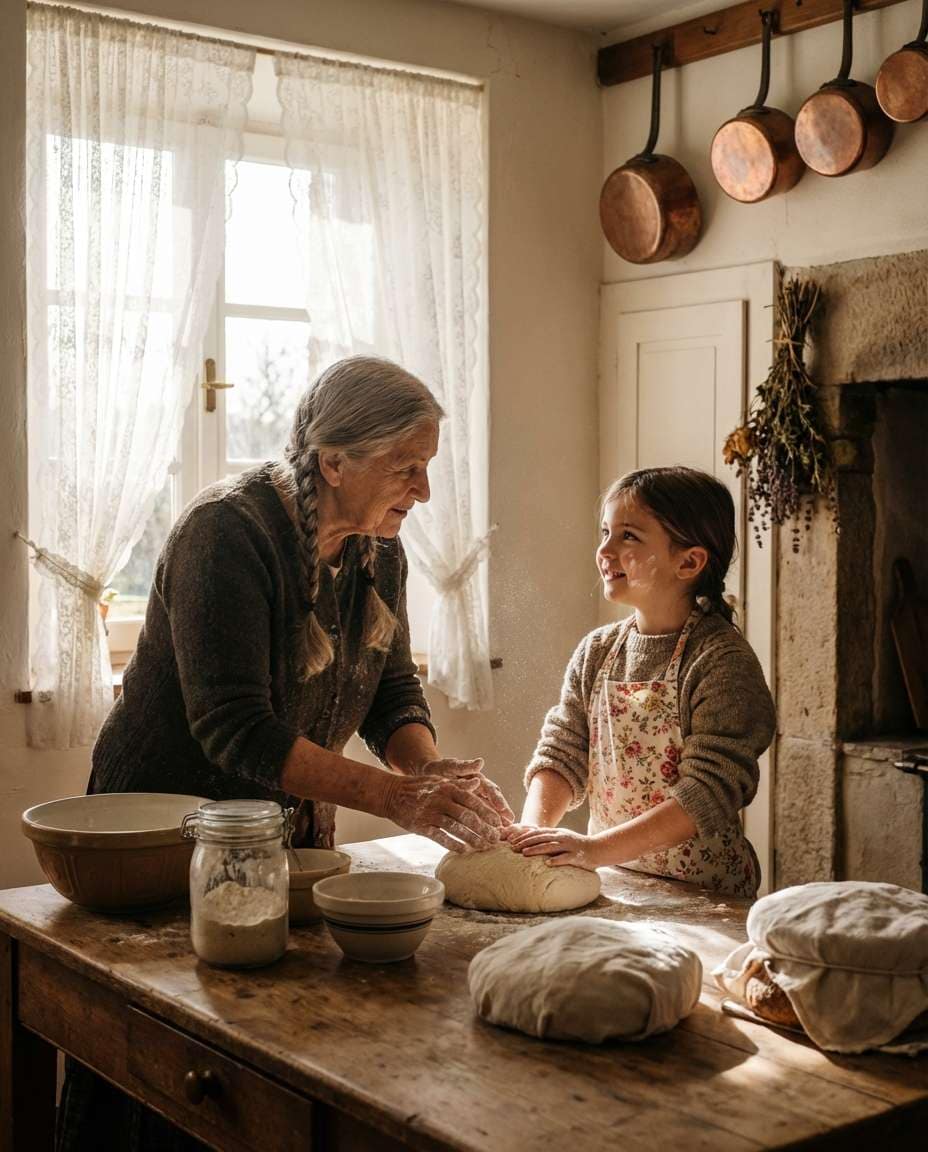 farmhouse kitchen warmth photo