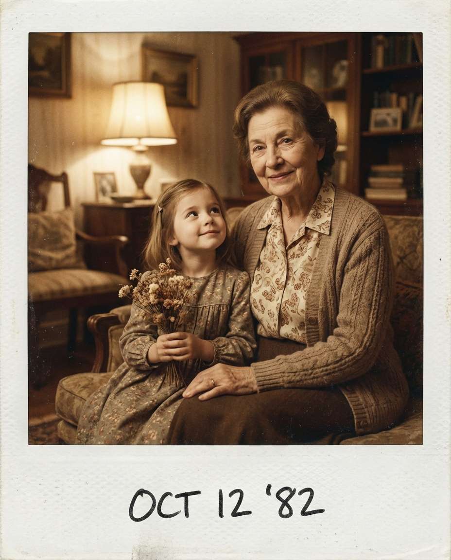 vintage polaroid look photo