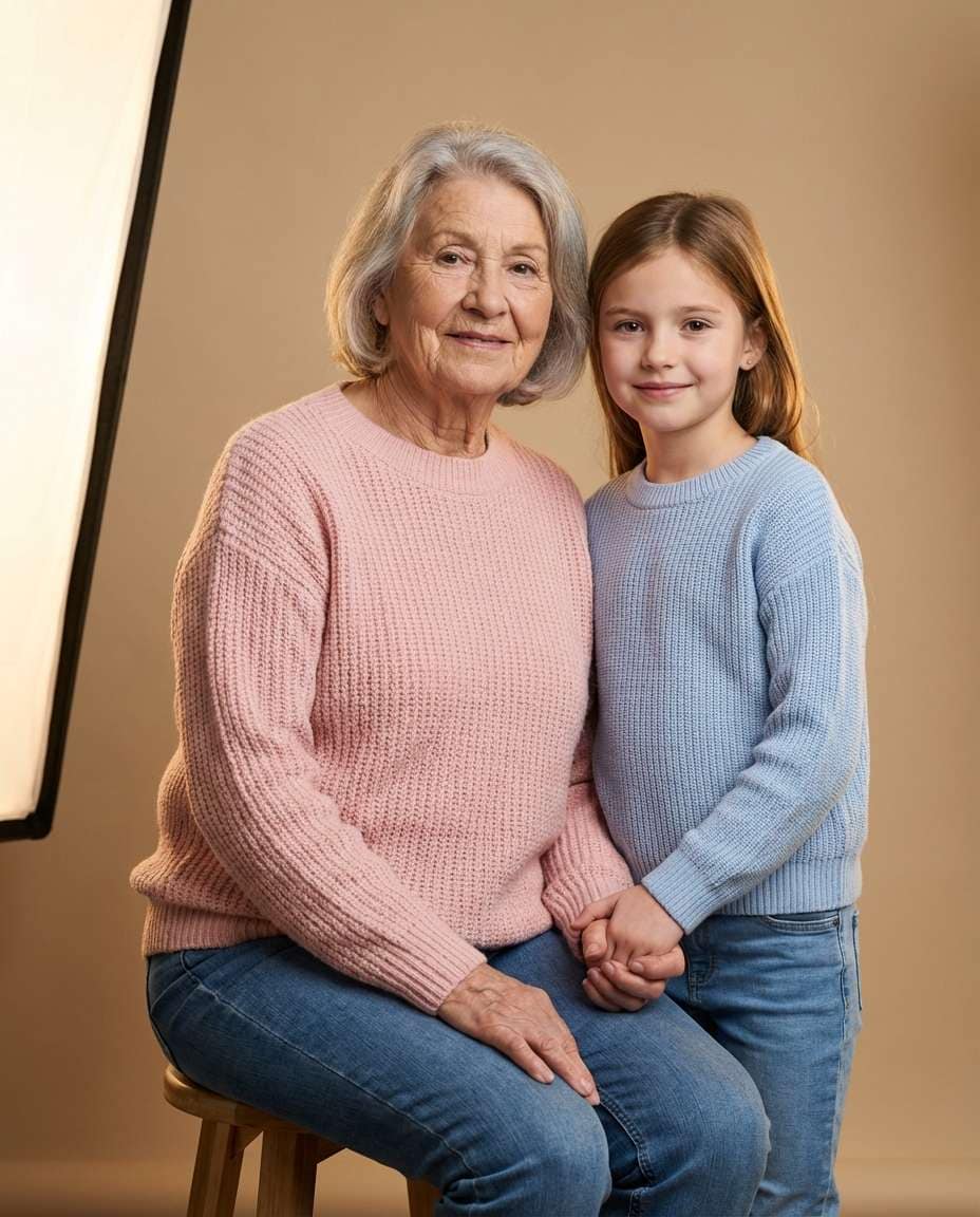 matching outfits studio photo