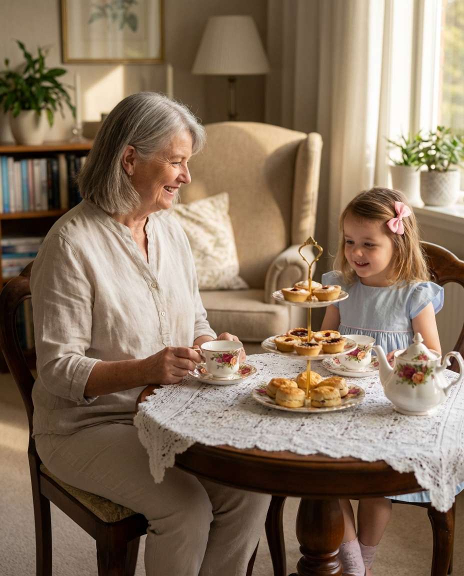 tea party at home photo