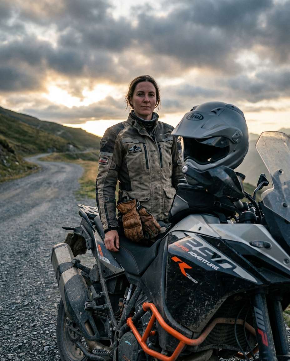 mountain road adventure photo