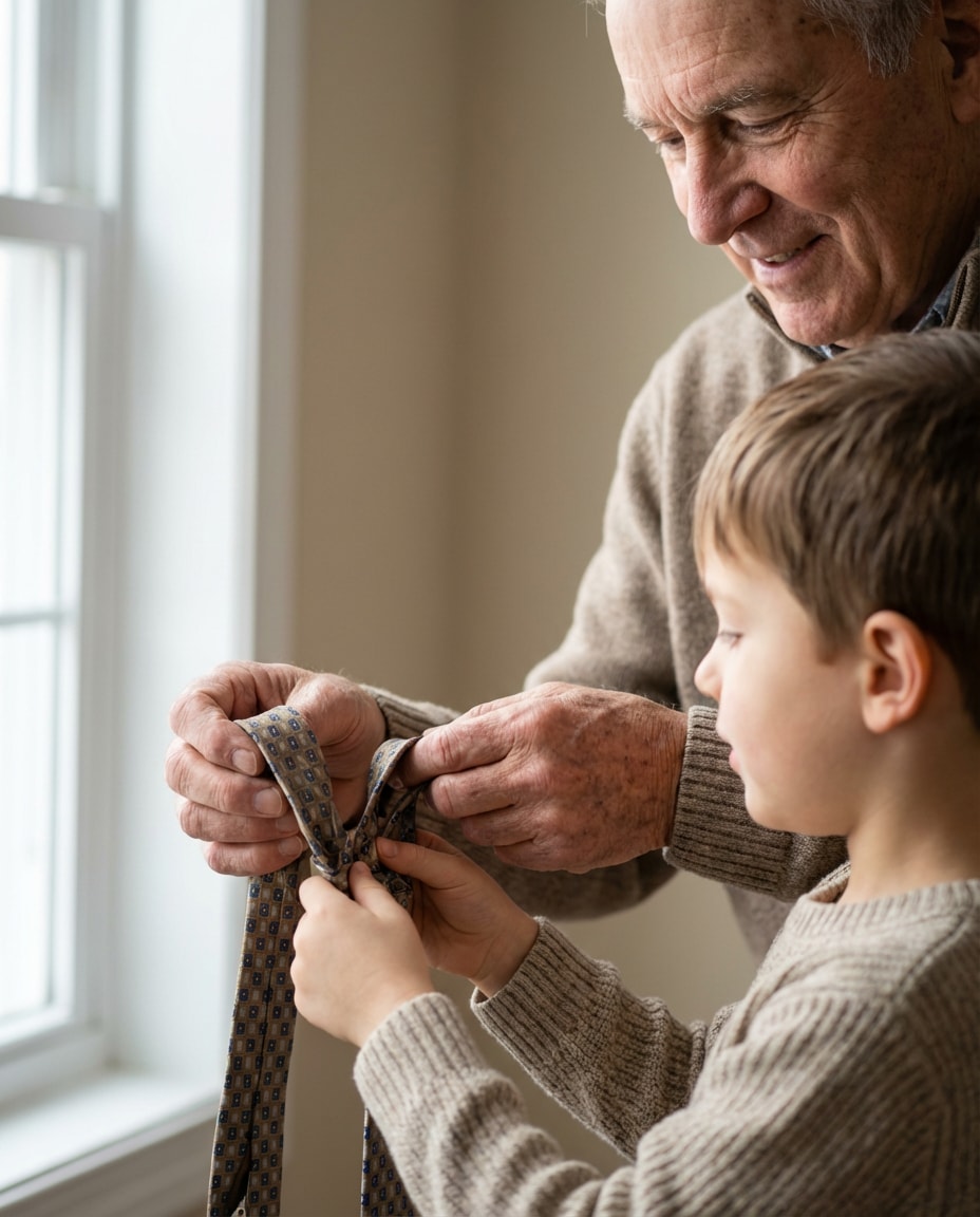 tieteaching closeup photo