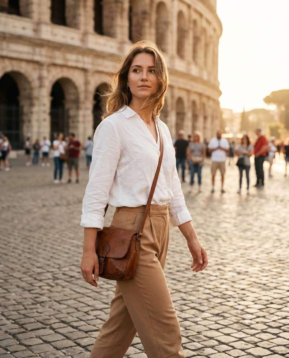 rome golden hour walk photo