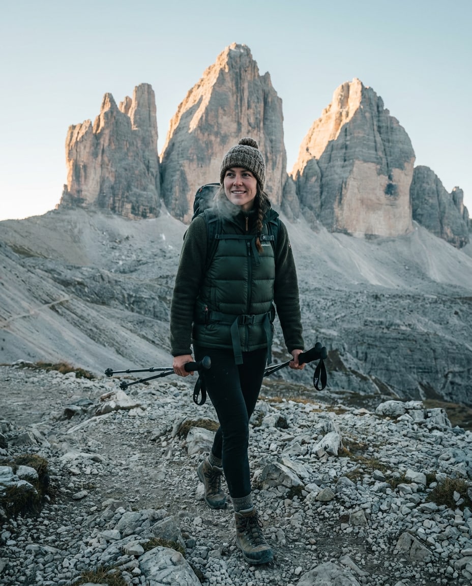 dolomites hike portrait photo