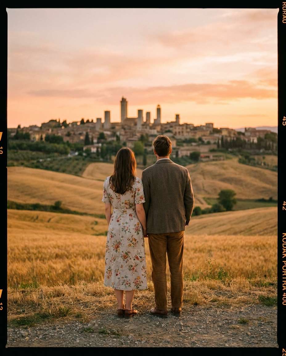 san gimignano film look photo