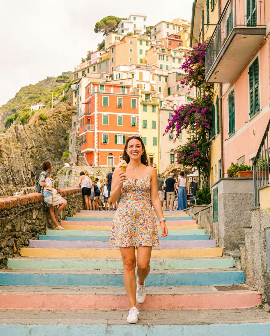 cinque terre steps photo