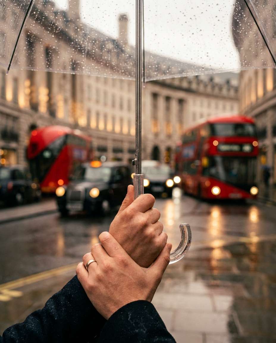 umbrella hands detail photo