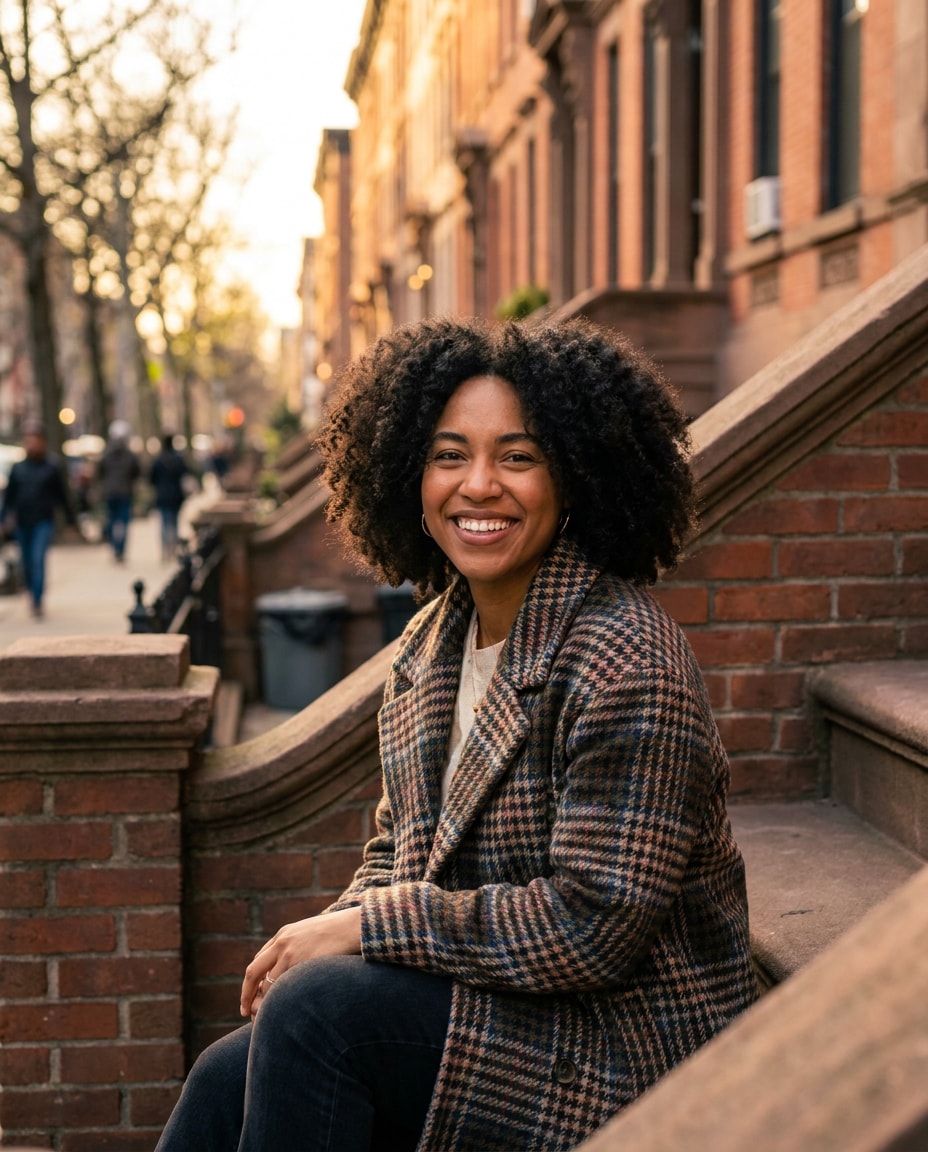 harlem brownstone stoop photo