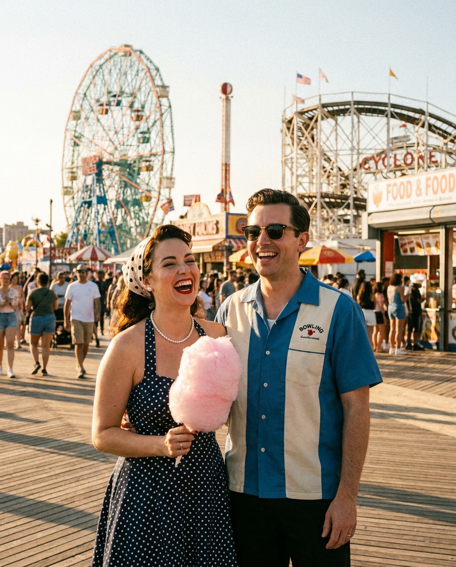 coney island retro photo