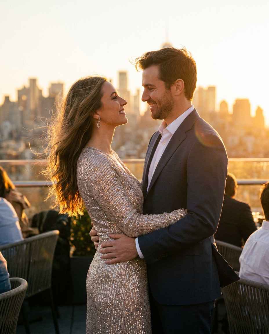 rooftop golden hour photo