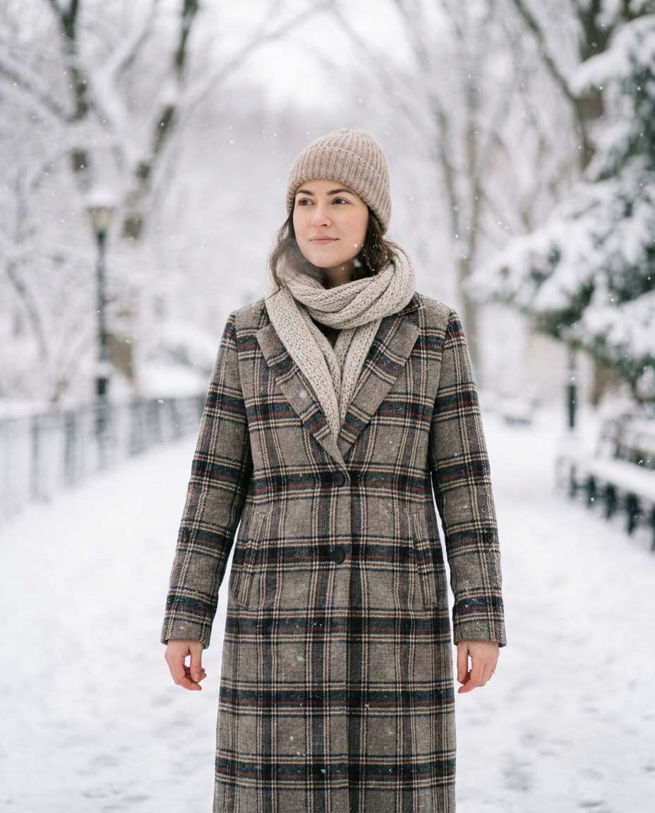 snowy central park style photo