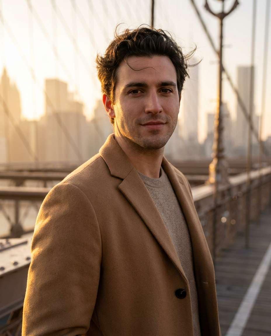 brooklyn bridge sunrise photo
