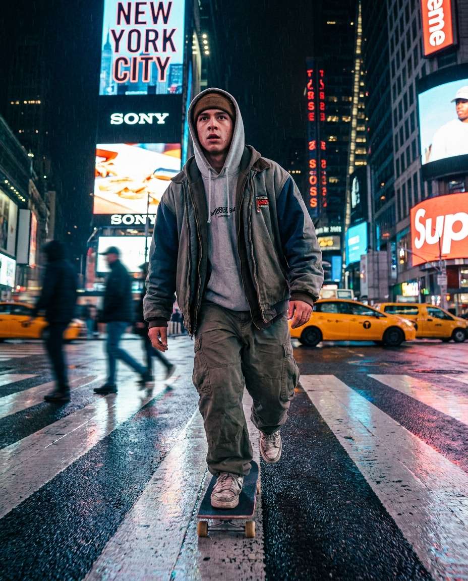 skateboard crosswalk photo