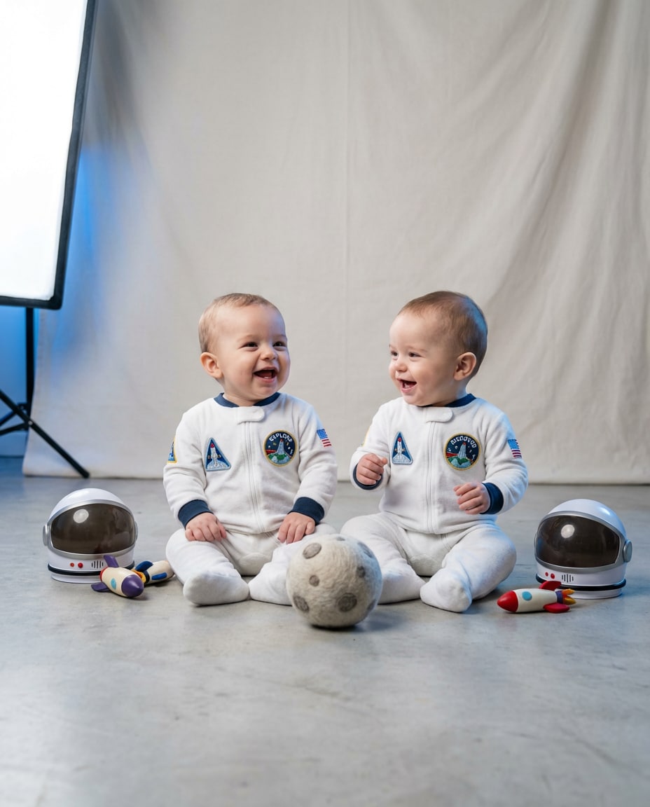 little astronaut twins photo
