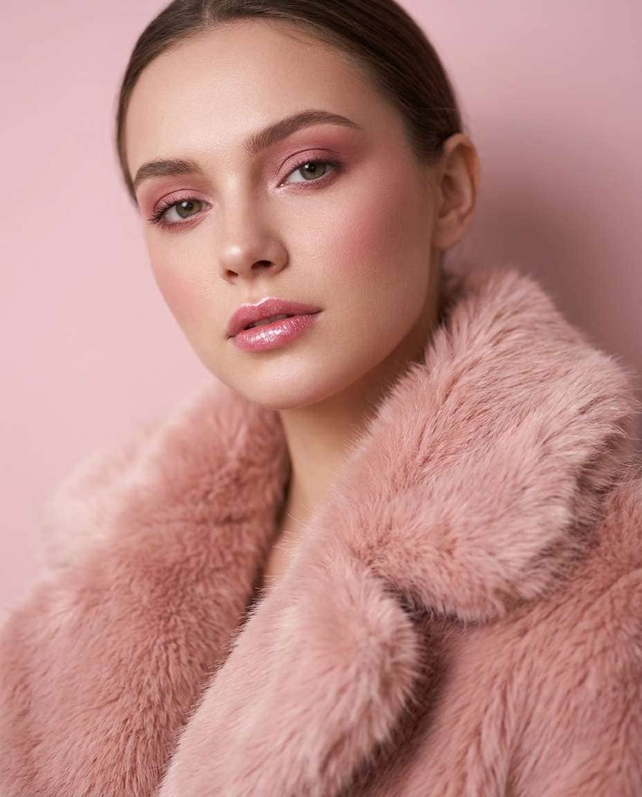 soft pink editorial photo