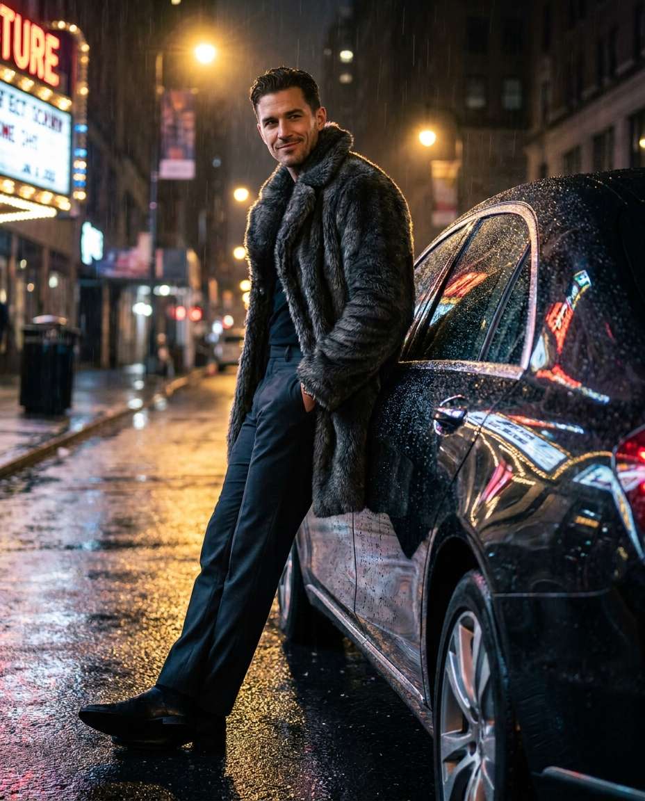 luxury car lean photo