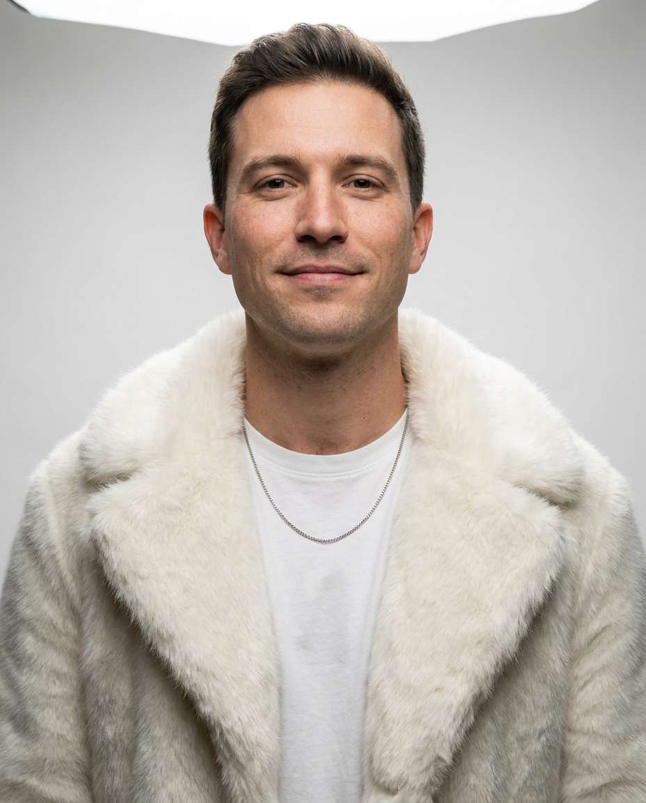 minimal white backdrop photo