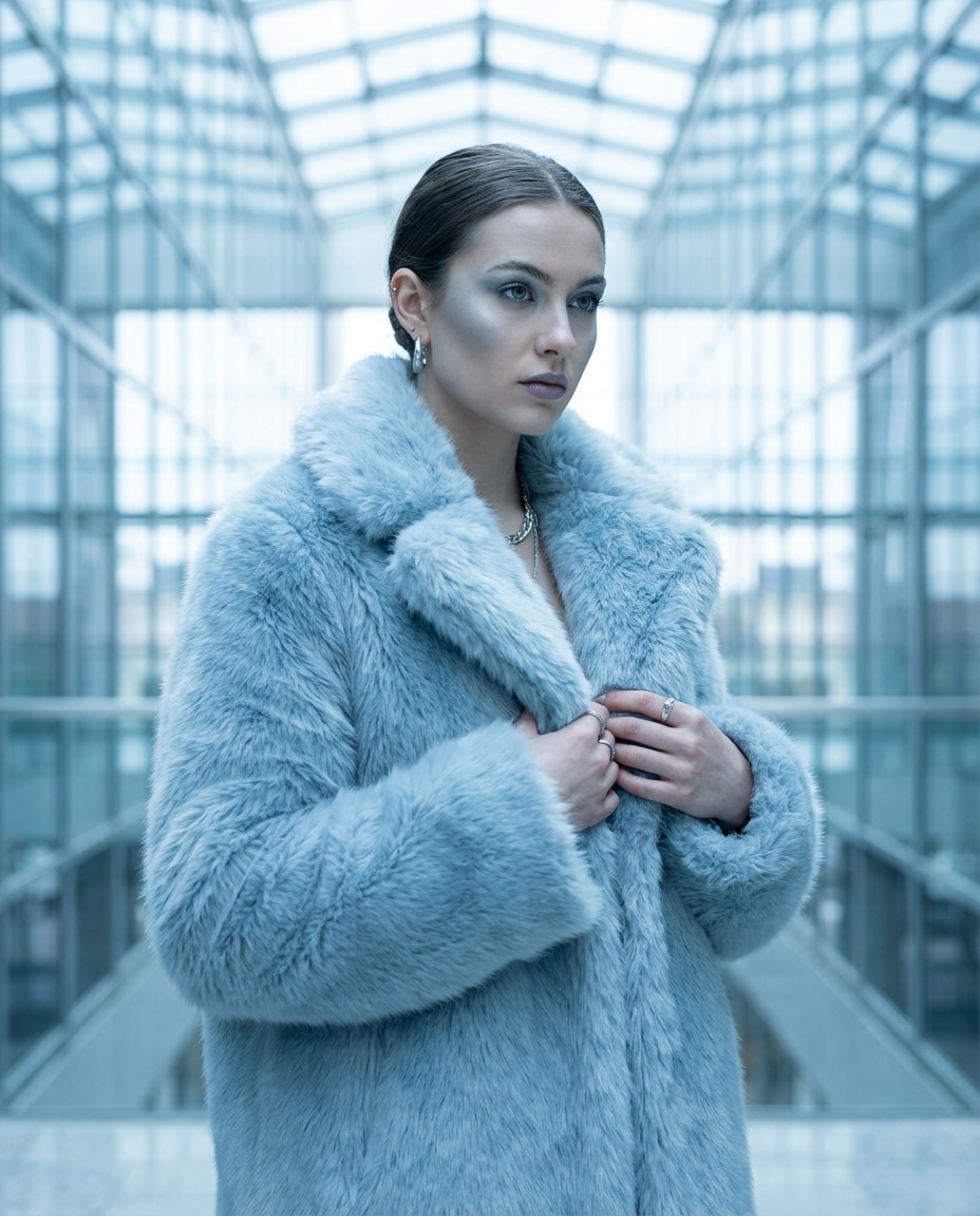 icy blue fashion photo