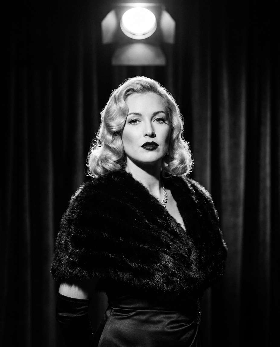 old hollywood spotlight photo