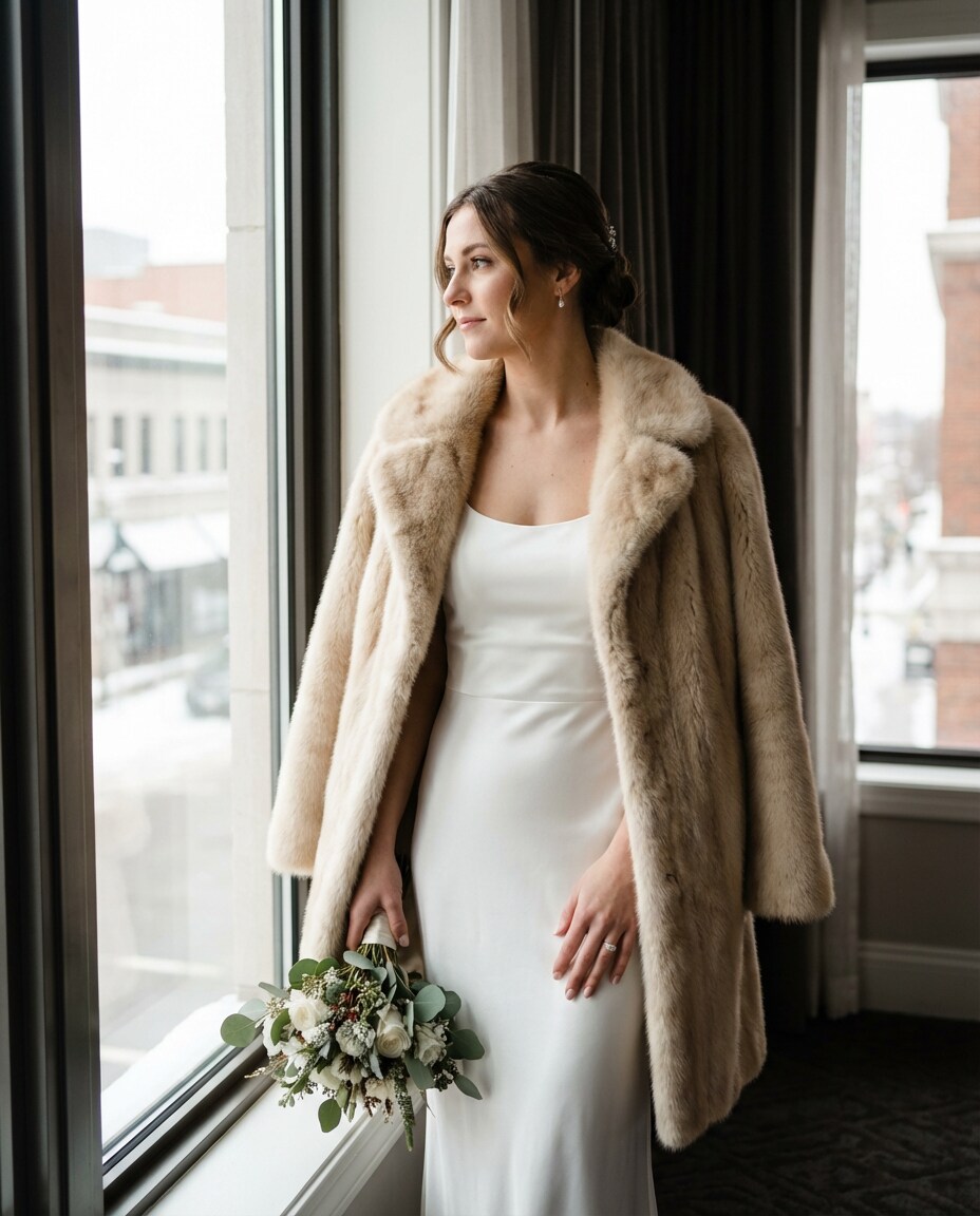 champagne bridal photo