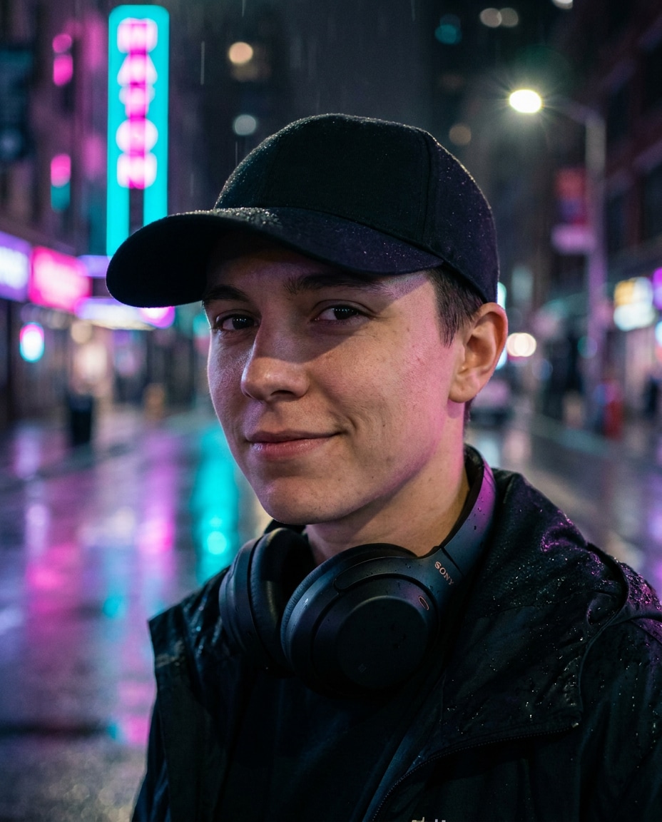 neon city closeup photo