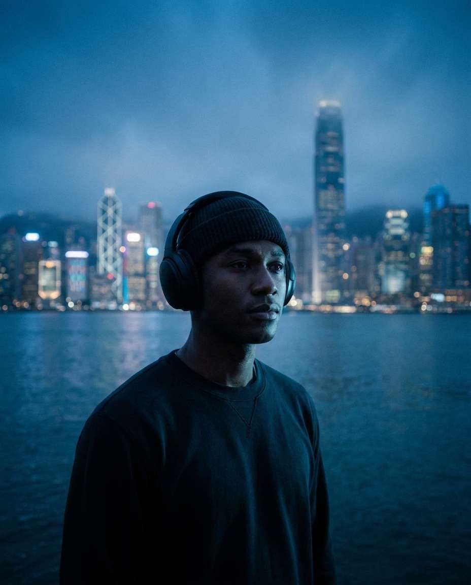 blue hour silhouette photo