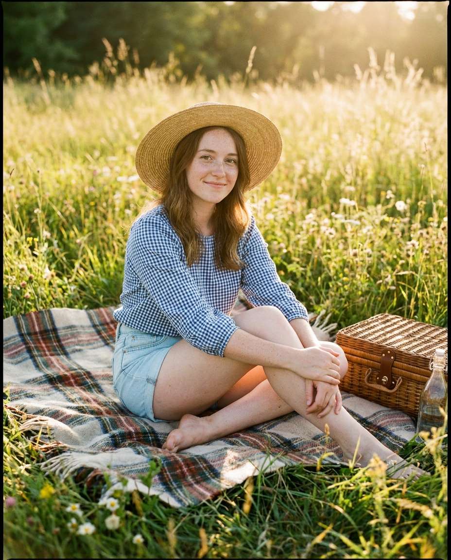 countryside picnic photo