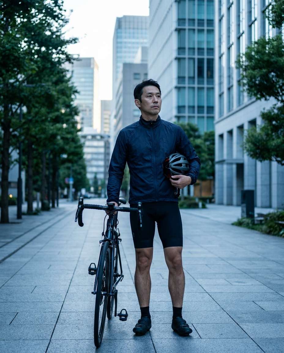 cycling commute look photo