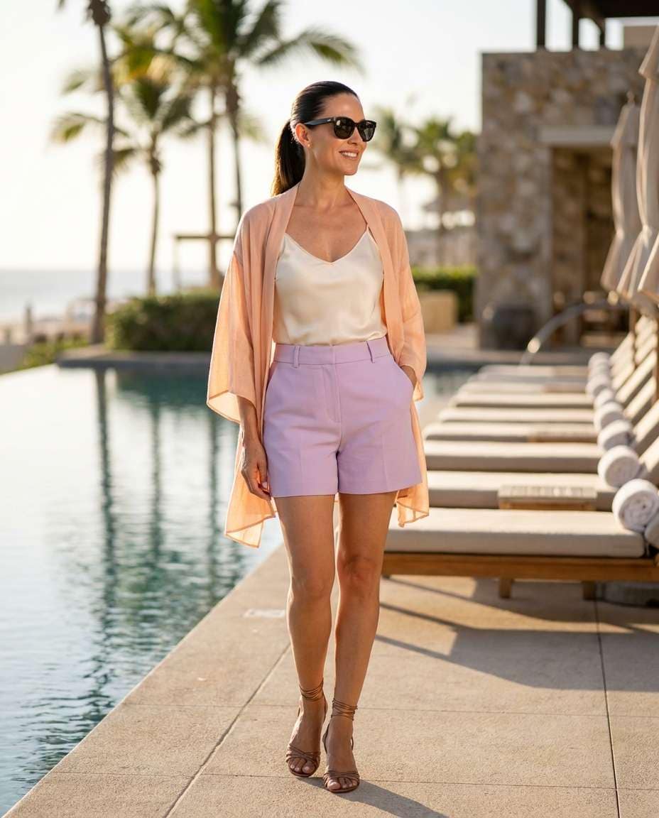 resort poolside chic photo