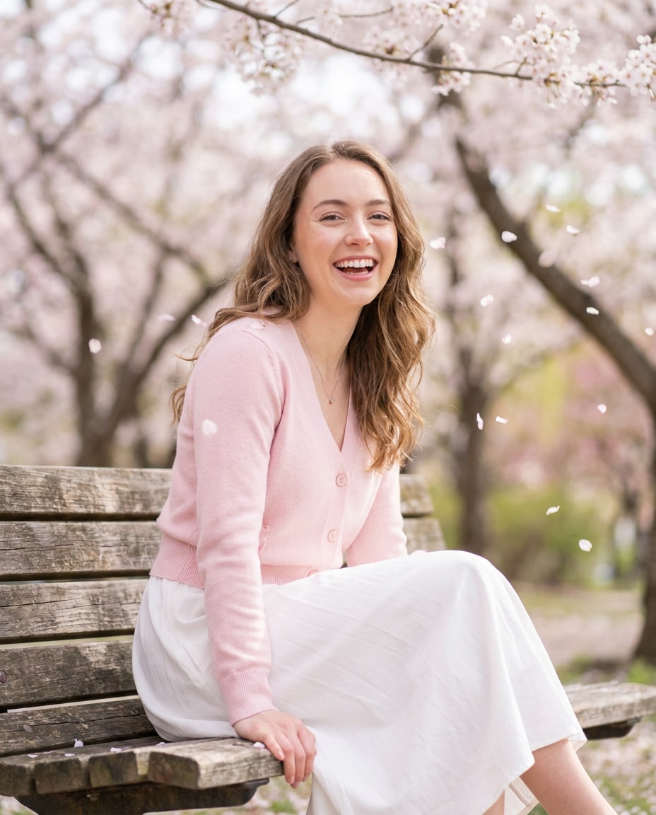 spring blossom portrait photo